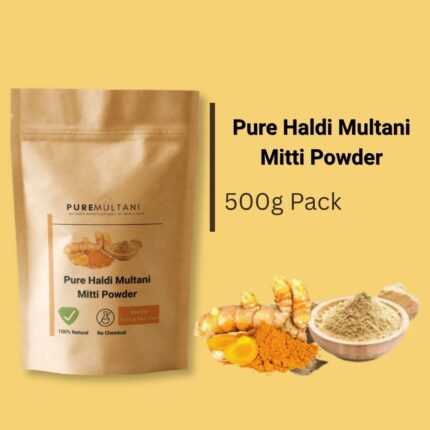 Natural Haldi Multani Mitti Powder (Fuller’s Earth) 500g Pack