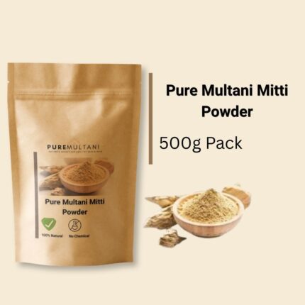 Natural Pure Multani Mitti Powder (Fuller's Earth) 500g Pack